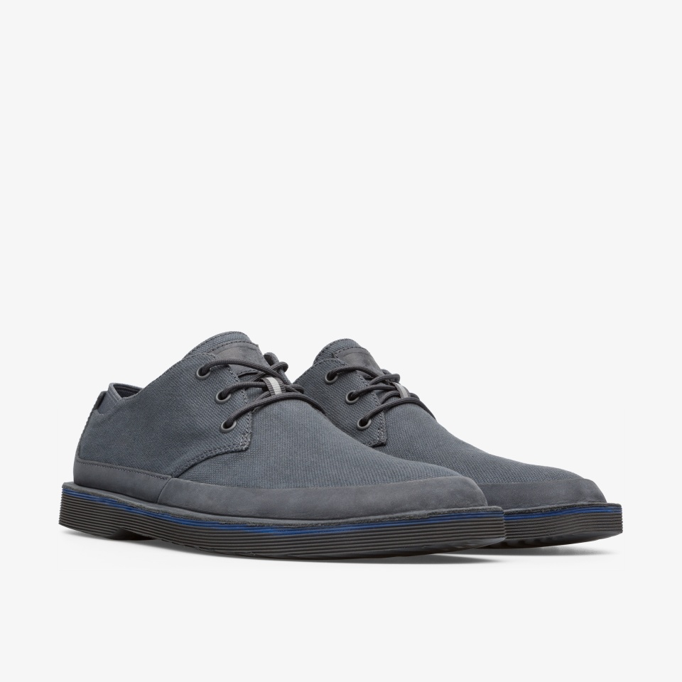 Camper Morrys Dark Grey - Camper Mens Formal Shoes ||8037-CIYVJ||